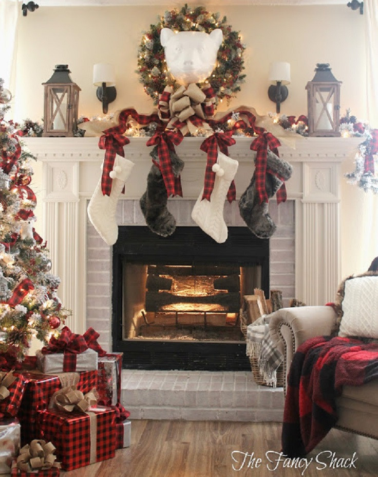 Best ideas about DIY Christmas Fireplace
. Save or Pin 13 Wintry Christmas Fireplace Decorations to Celebrate The Now.