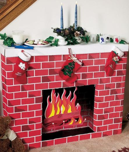 Best ideas about DIY Christmas Fireplace
. Save or Pin Nostalgic Fireplace 3D Cardboard Kit Dino Rentos Studios Now.