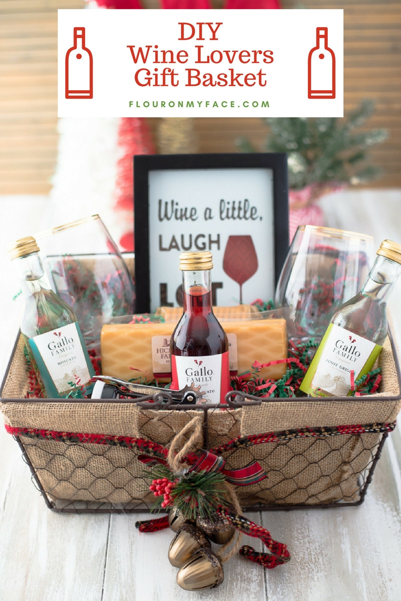 Diy Christmas Gift Baskets Ideas
 DIY Wine Gift Basket Ideas Flour My Face
