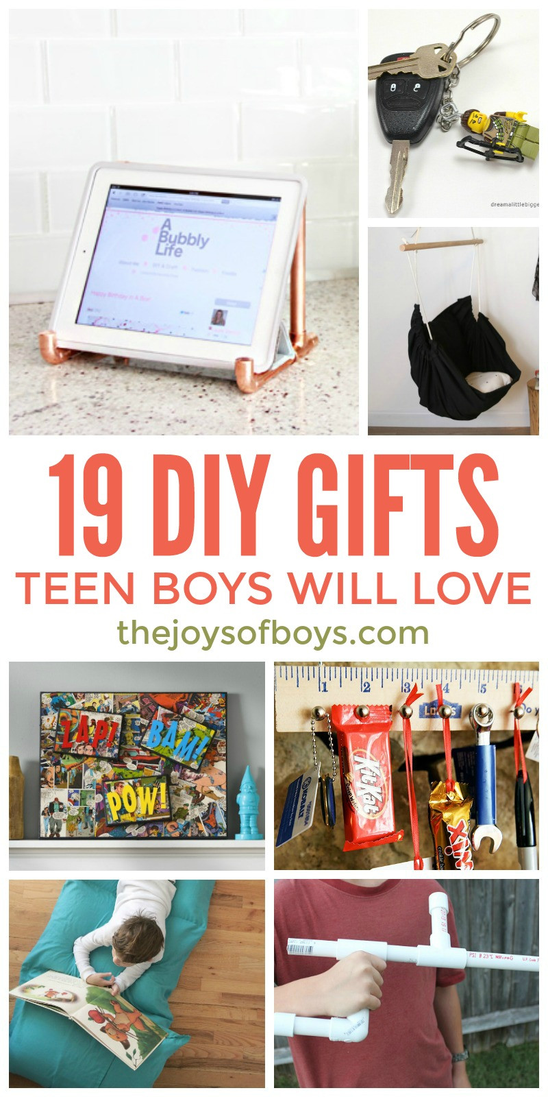 Best ideas about DIY Christmas Gift For Boys
. Save or Pin DIY Gifts Teen Boys Will Love Homemade Gifts For Teen Boys Now.