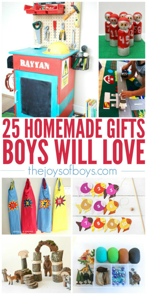 Best ideas about DIY Christmas Gift For Boys
. Save or Pin 25 Homemade Gifts Boys Will Love Now.