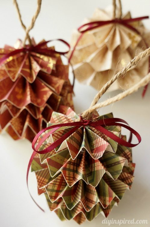 DIY Christmas Ornaments Pinterest
 45 Wonderful Paper And Cardboard DIY Christmas Decorations