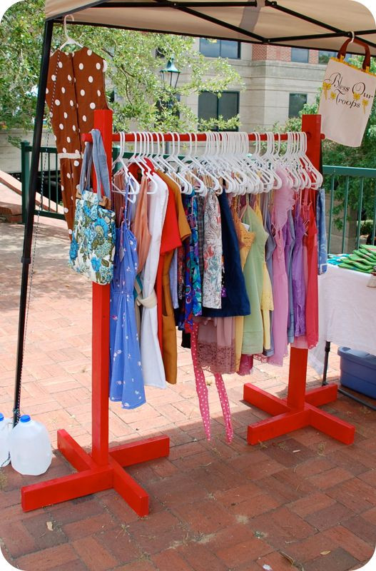 DIY Clothes Rack Garage Sale
 Diy clothing Clothing racks and Yard sales on Pinterest