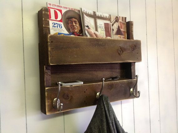 Best ideas about DIY Coat Rack Shelf
. Save or Pin Etsy Coat rack Pallet Shelf $79 Now.