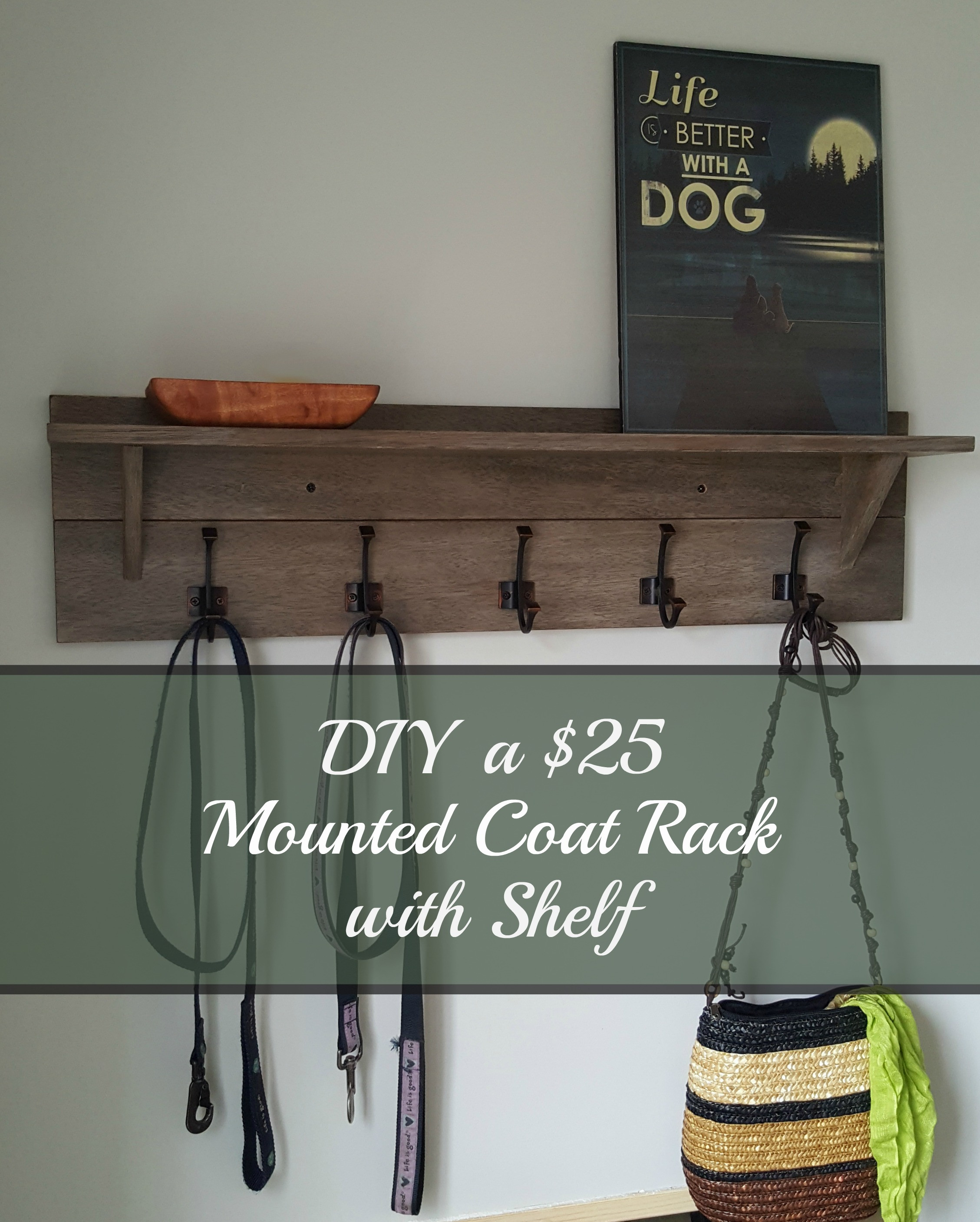 Best ideas about DIY Coat Rack Shelf
. Save or Pin Turtles and Tails Wall mounted Coatrack with Shelf DIY Now.