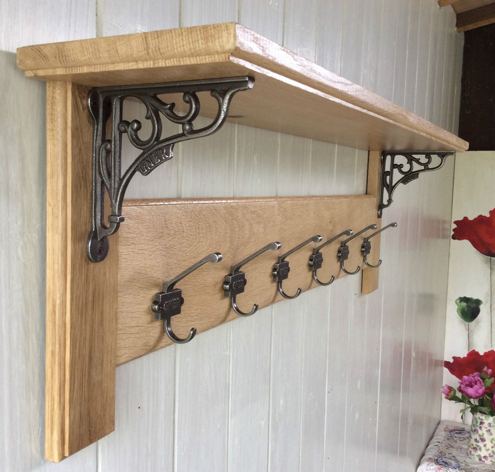 Best ideas about DIY Coat Rack Shelf
. Save or Pin Vintage Style Solid Wood Oak Coat Rack with Shelf Now.