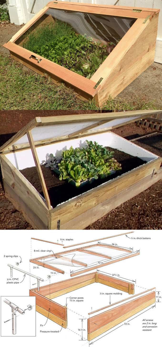 DIY Cold Frame Plans
 42 Best DIY Greenhouses with Great Tutorials and Plans