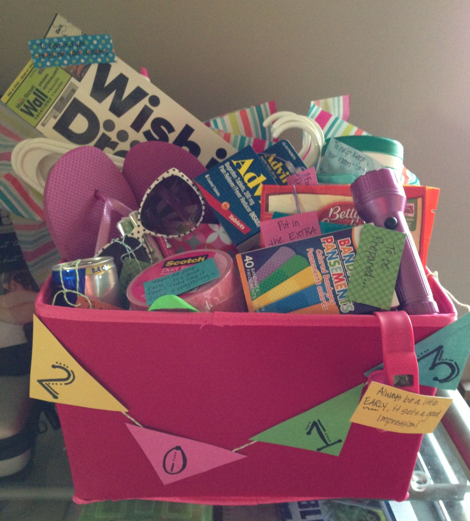 Best ideas about DIY College Graduation Gifts
. Save or Pin Graduation t basket college survival and tips basket Now.