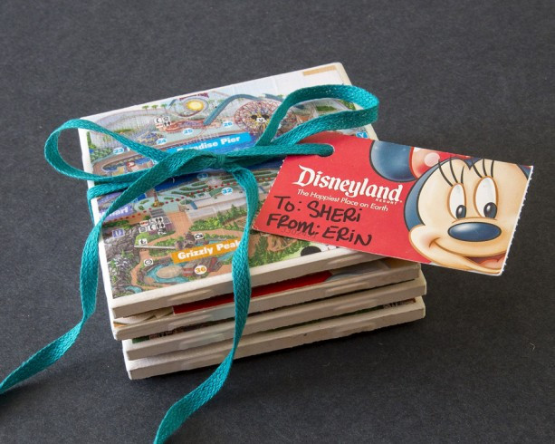 DIY Disney Gifts
 Show Your DIY Disney Side Disney Parks Guide Map Coasters