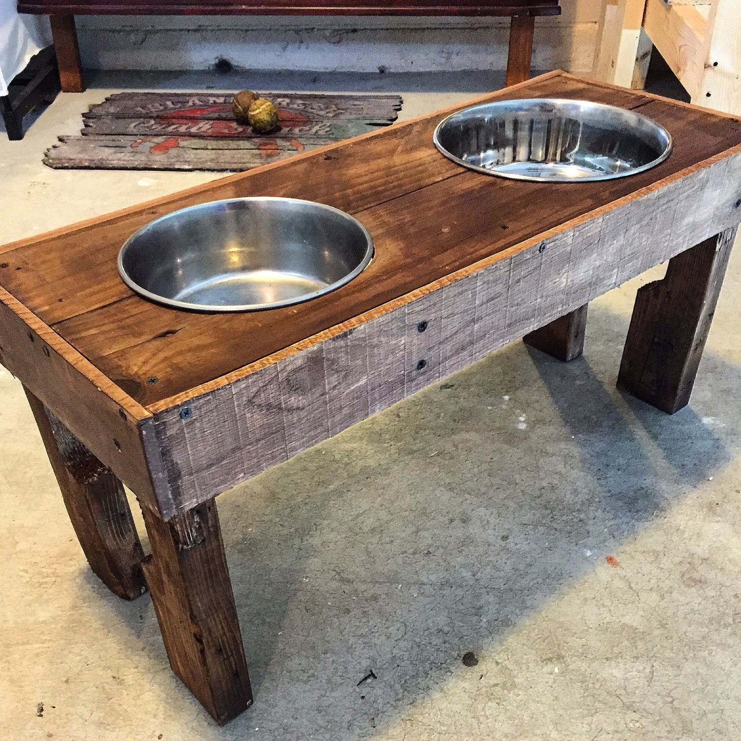 DIY Dog Bowl Stand
 Custom Dog Bowl Stand DIY Pinterest