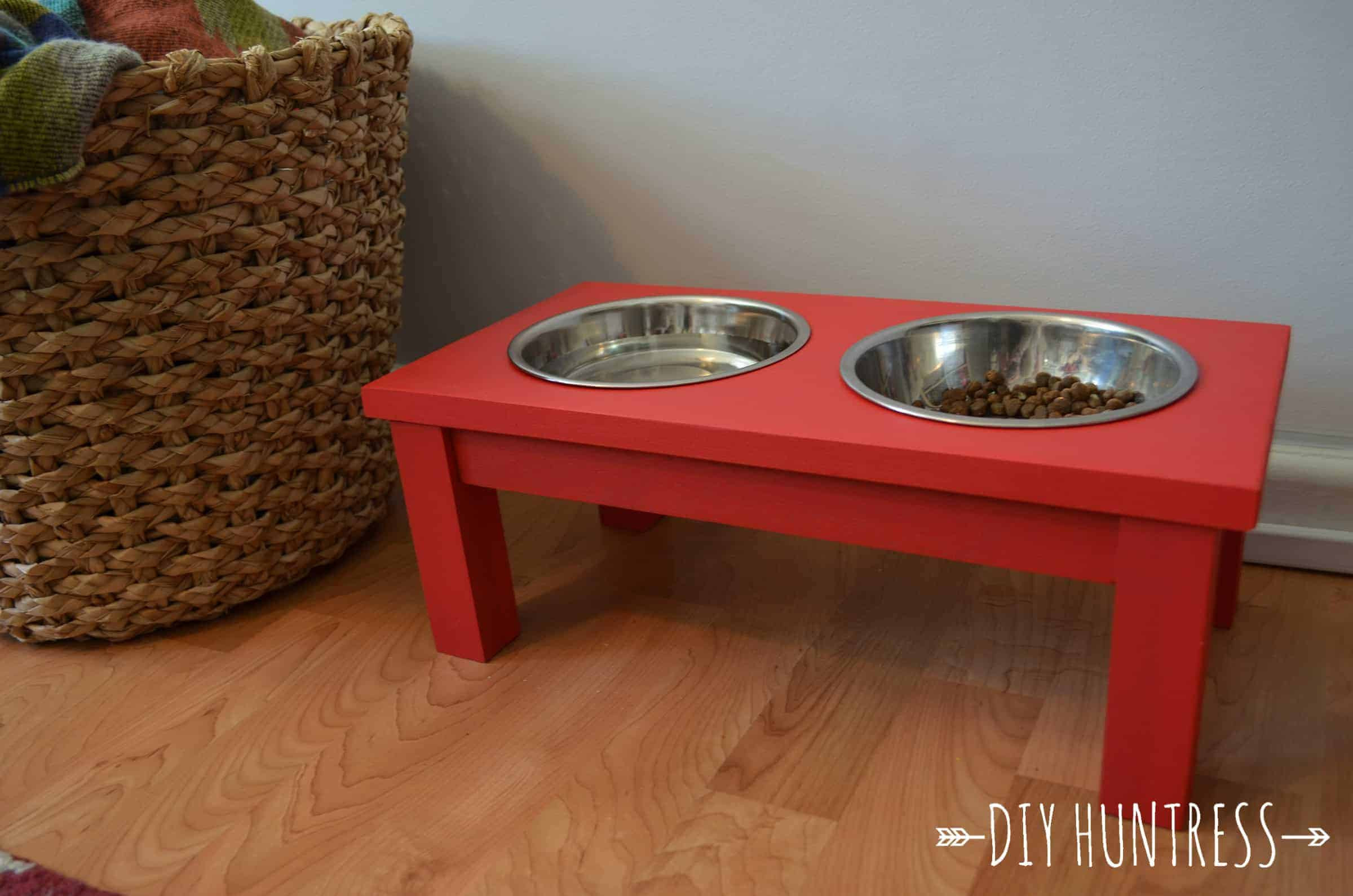 DIY Dog Bowl Stand
 DIY Dog Bowl Stand DIY Huntress