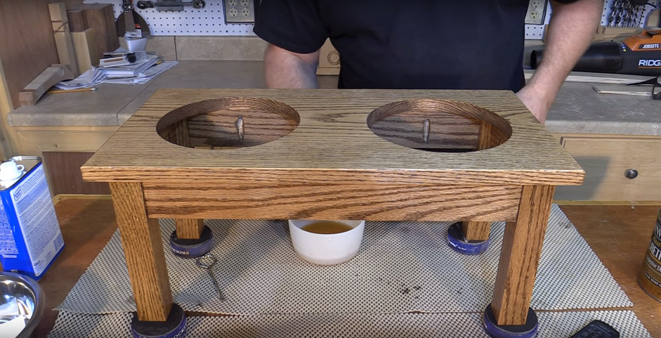 DIY Dog Bowl Stand
 Raised Dog Bowl Stand Project