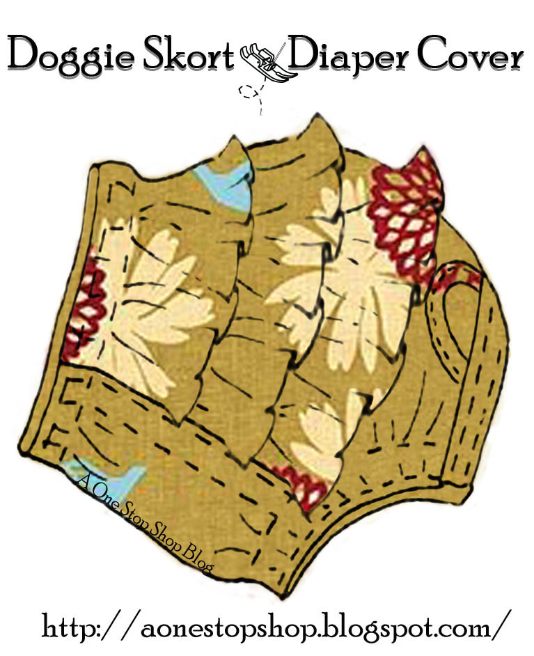 DIY Dog Diaper Pattern
 Doggie Skort Diaper Cover Sewing Patterns – Sewing