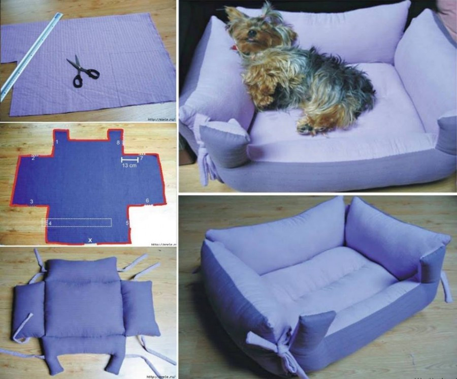 DIY Dog Pillow
 DIY Pillow Pet Beds Your Furbabies Will Love