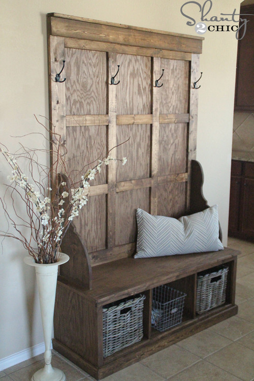 Best ideas about Diy Entryway Bench
. Save or Pin DIY Fabulous Entry Bench Coat Rack Home Decoz Now.