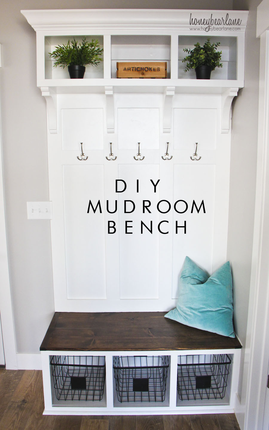 Best ideas about Diy Entryway Bench
. Save or Pin DIY Mudroom Bench Part 2 HoneyBear Lane Now.