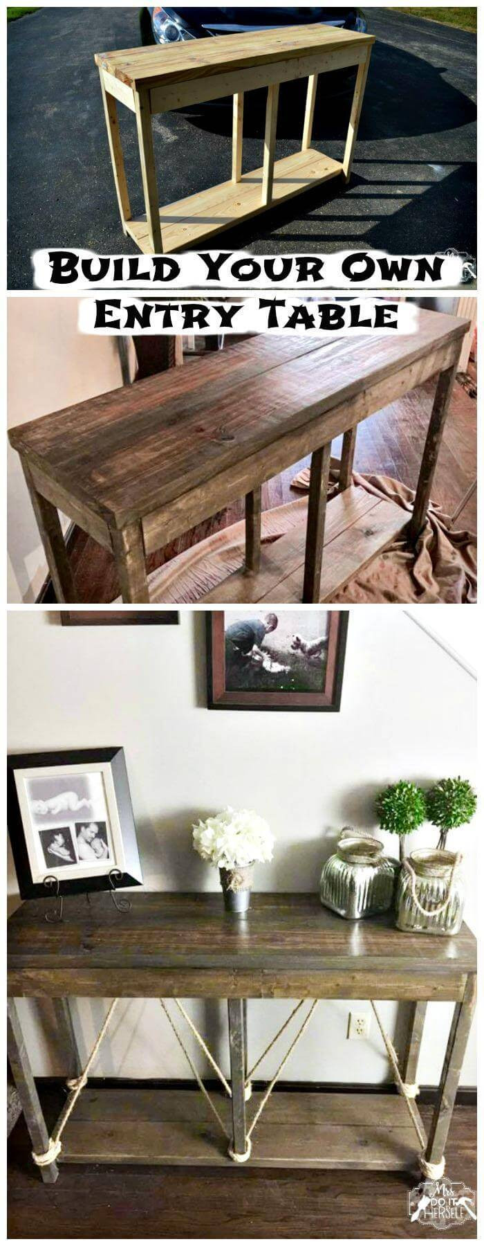 Best ideas about Diy Entryway Table
. Save or Pin 25 Best DIY Entryway Table Ideas with Tutorials DIY & Crafts Now.