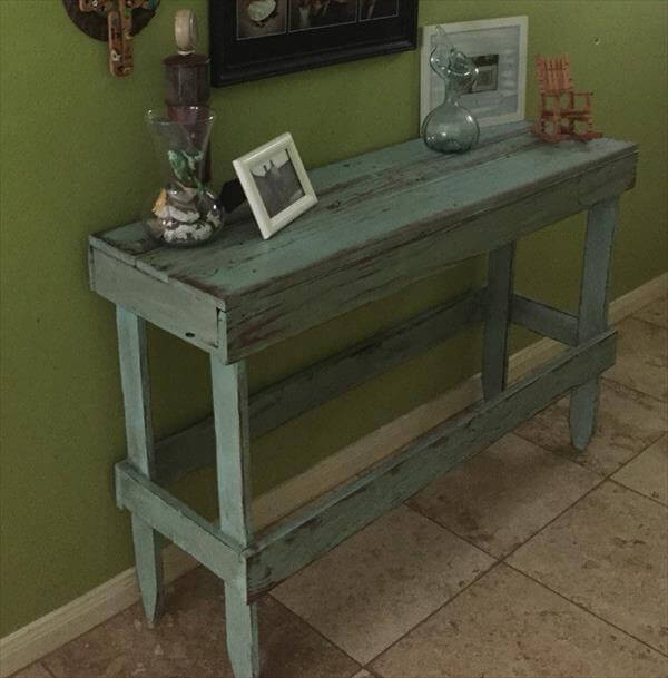 Best ideas about Diy Entryway Table
. Save or Pin DIY Pallet Distressed Entryway Table Now.