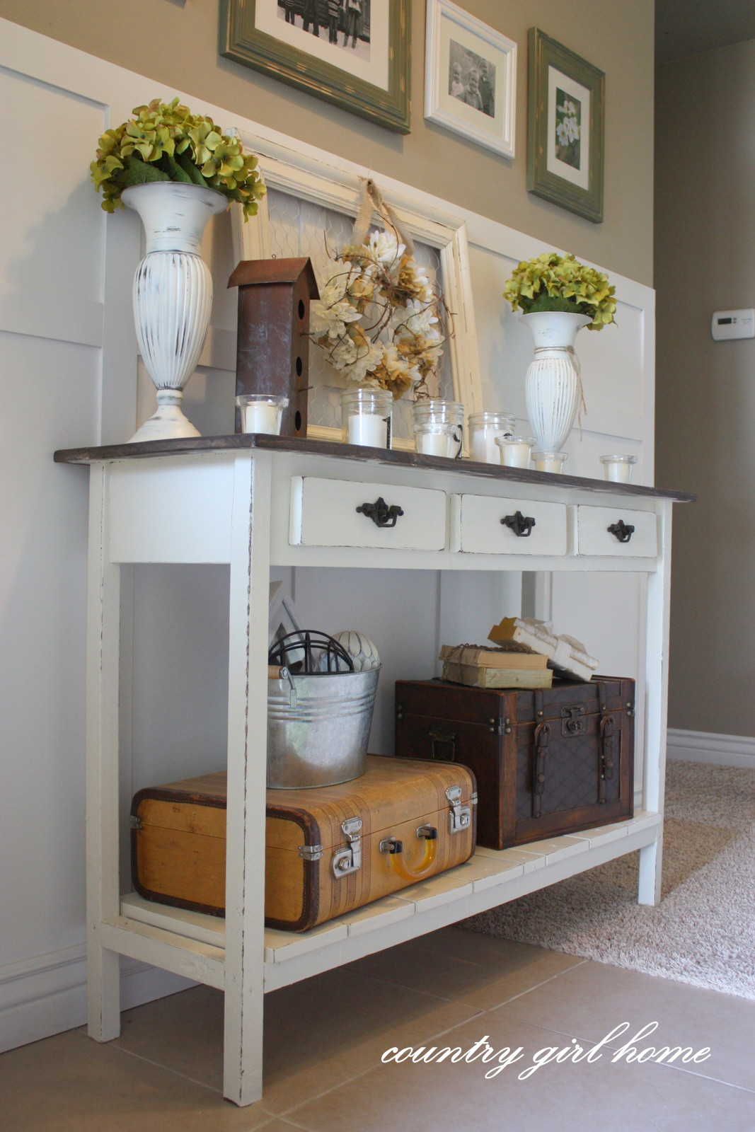 Best ideas about Diy Entryway Table
. Save or Pin COUNTRY GIRL HOME added onto my DIY entry table Now.