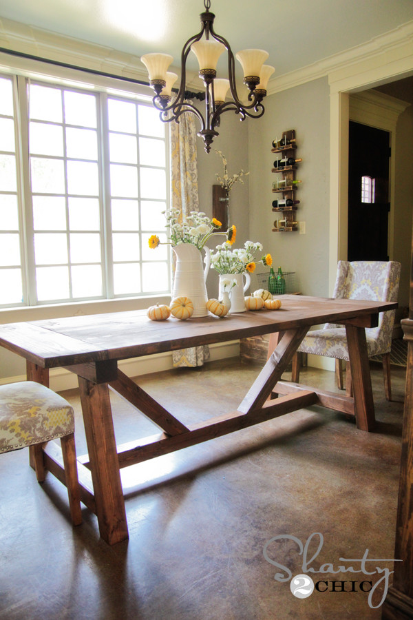 Best ideas about Diy Farmhouse Dining Table
. Save or Pin Restoration Hardware Inspired Dining Table for $110 Now.