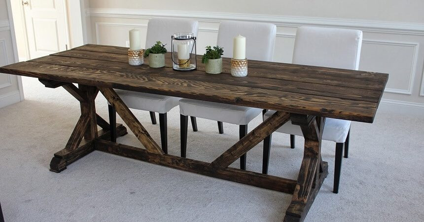 Best ideas about Diy Farmhouse Dining Table
. Save or Pin 10 DIY Farmhouse Tables Now.