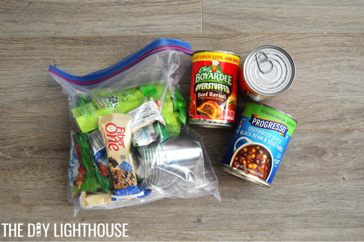 DIY Food Kit
 DIY Disaster Backpack Emergency 72 Hour Kit The DIY