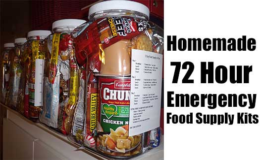 DIY Food Kit
 Homemade 72 Hour Emergency Food Supply Kits SHTF