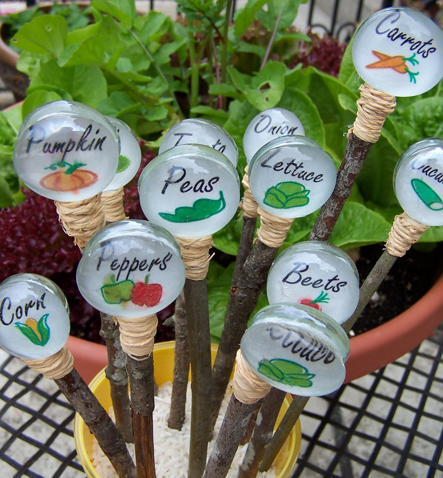 DIY Garden Markers
 Love Your Garden With These Adorable DIY Plant Markers
