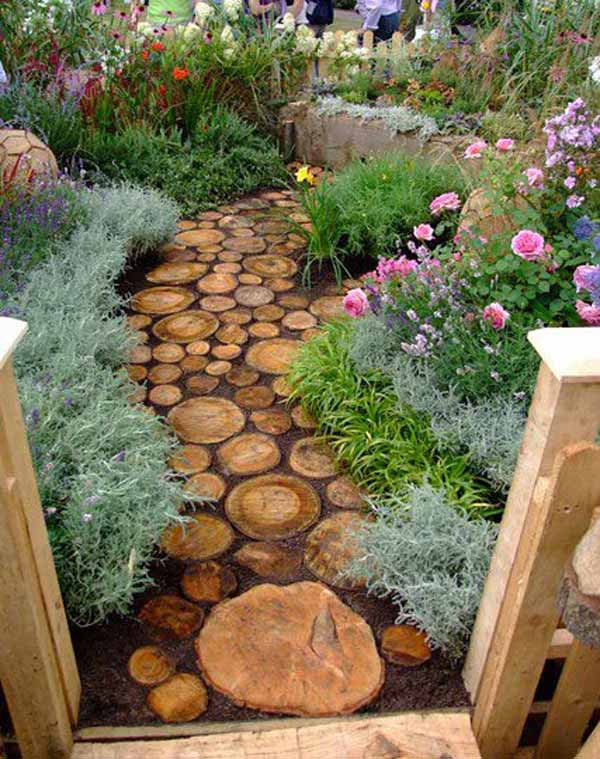 DIY Garden Paths
 25 Lovely DIY Garden Pathway Ideas Amazing DIY Interior