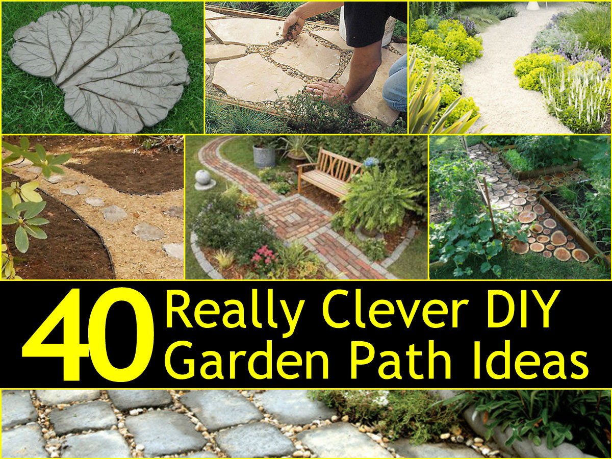 DIY Garden Paths
 40 Really Clever DIY Garden Path Ideas