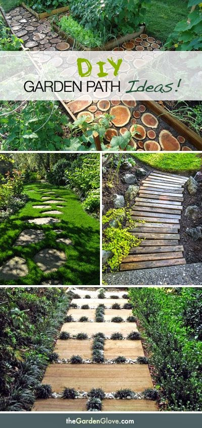 DIY Garden Paths
 DIY Gardening Ideas