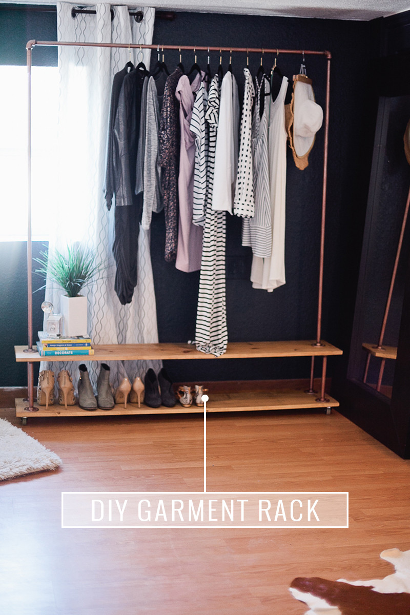 DIY Garment Rack
 Rolling DIY Garment Rack for Your Wardrobe Fresh Mommy