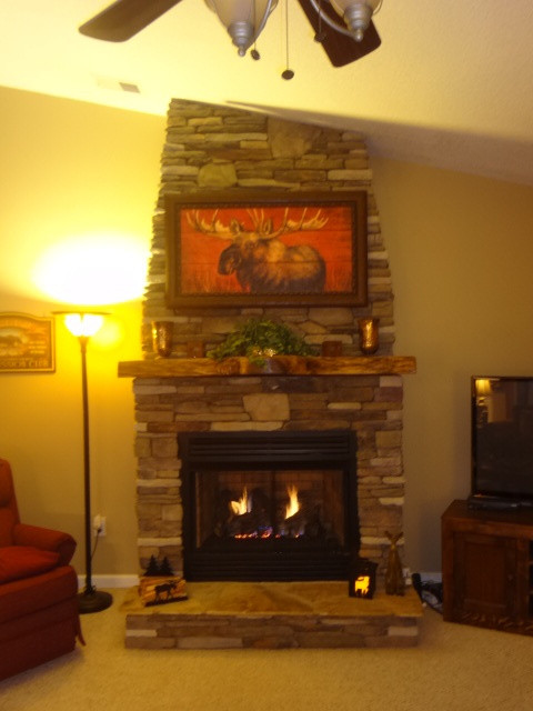 DIY Gas Fireplace
 DIY ventless gas log fireplace my husband and I built for