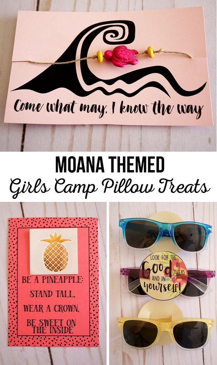 Diy Gift Ideas For Girls
 DIY Gifts Ideas Moana Themed Girls Camp Pillow Treats