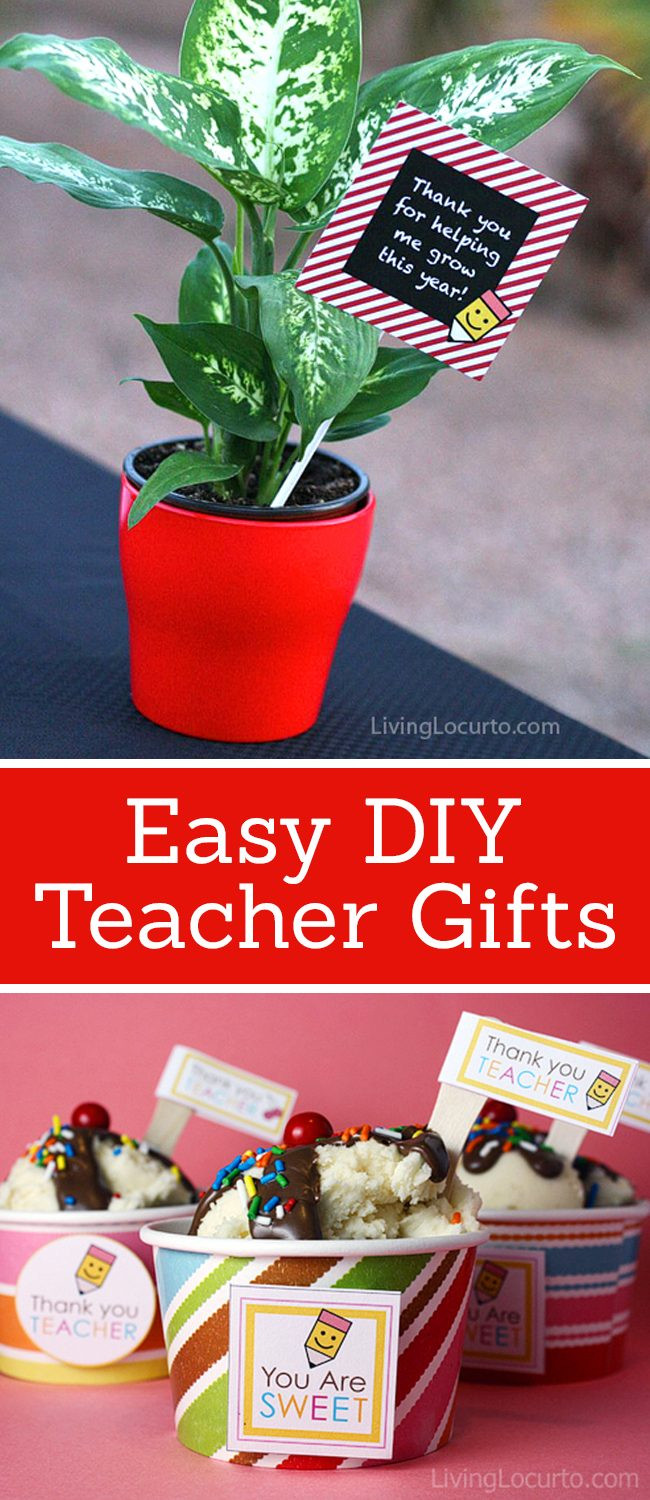 DIY Gifts For Teachers
 Easy DIY Teacher Gifts