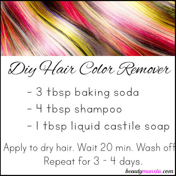DIY Hair Color Remover
 DIY Hair Color Remover with Baking Soda beautymunsta