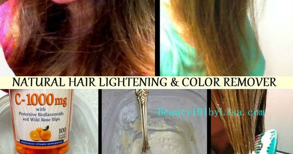 DIY Hair Color Remover
 Beauty101byLisa DIY At Home NATURAL HAIR LIGHTENING