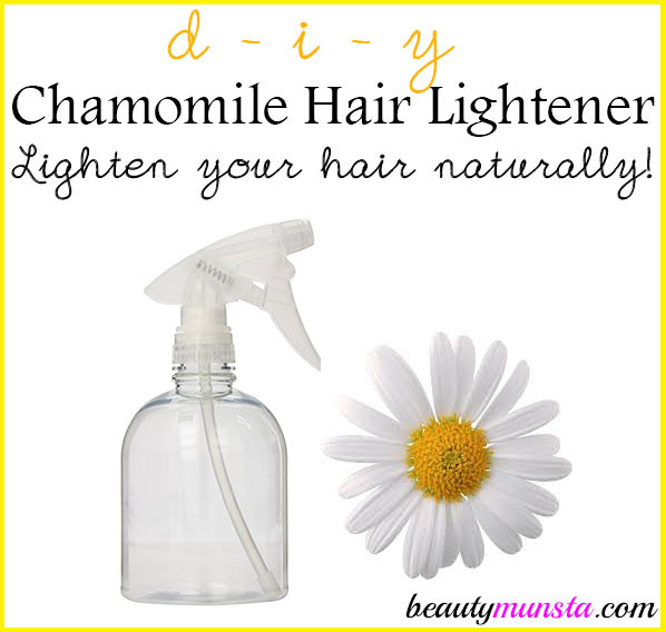 DIY Hair Lightener Spray
 DIY Chamomile Hair Lightener Spray beautymunsta