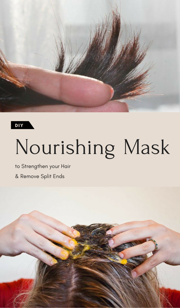 DIY Hair Mask For Split Ends
 DIY Nourishing Mask to Strengthen Your Hair & Remove Split