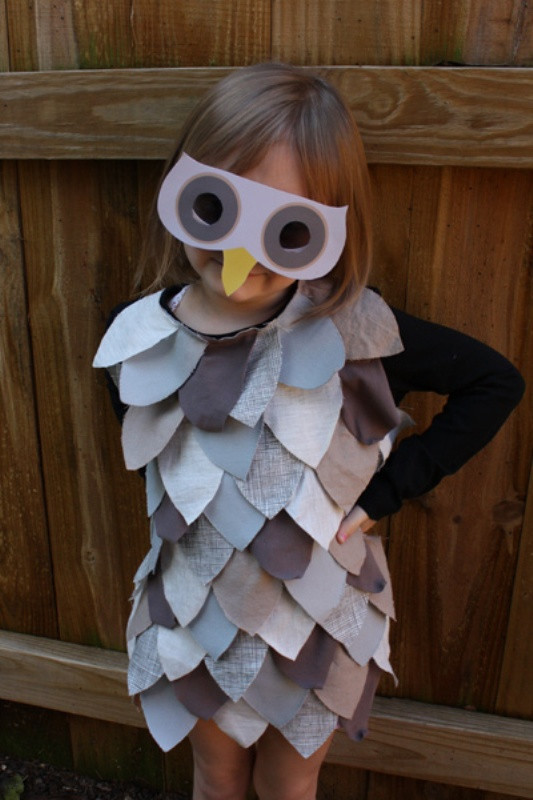 Best ideas about DIY Halloween Mask
. Save or Pin DIY Last Minute Kids Owl Costume For Halloween Now.