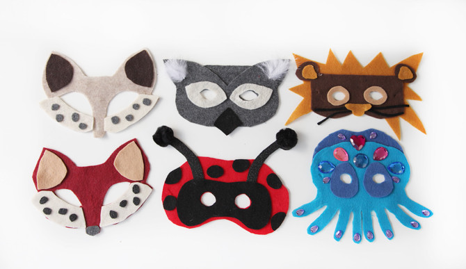 Best ideas about DIY Halloween Mask
. Save or Pin DIY No Sew Animal Masks Free Template Now.