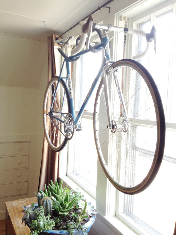 Best ideas about DIY Hanging Bike Rack
. Save or Pin Three Ingenious Bike Hangers With Unusual designs Now.