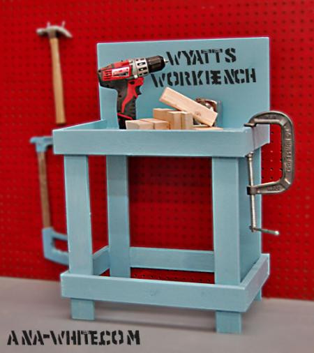 DIY Kids Tool Bench
 HOUSE OF PAINT DIY kids workbenches