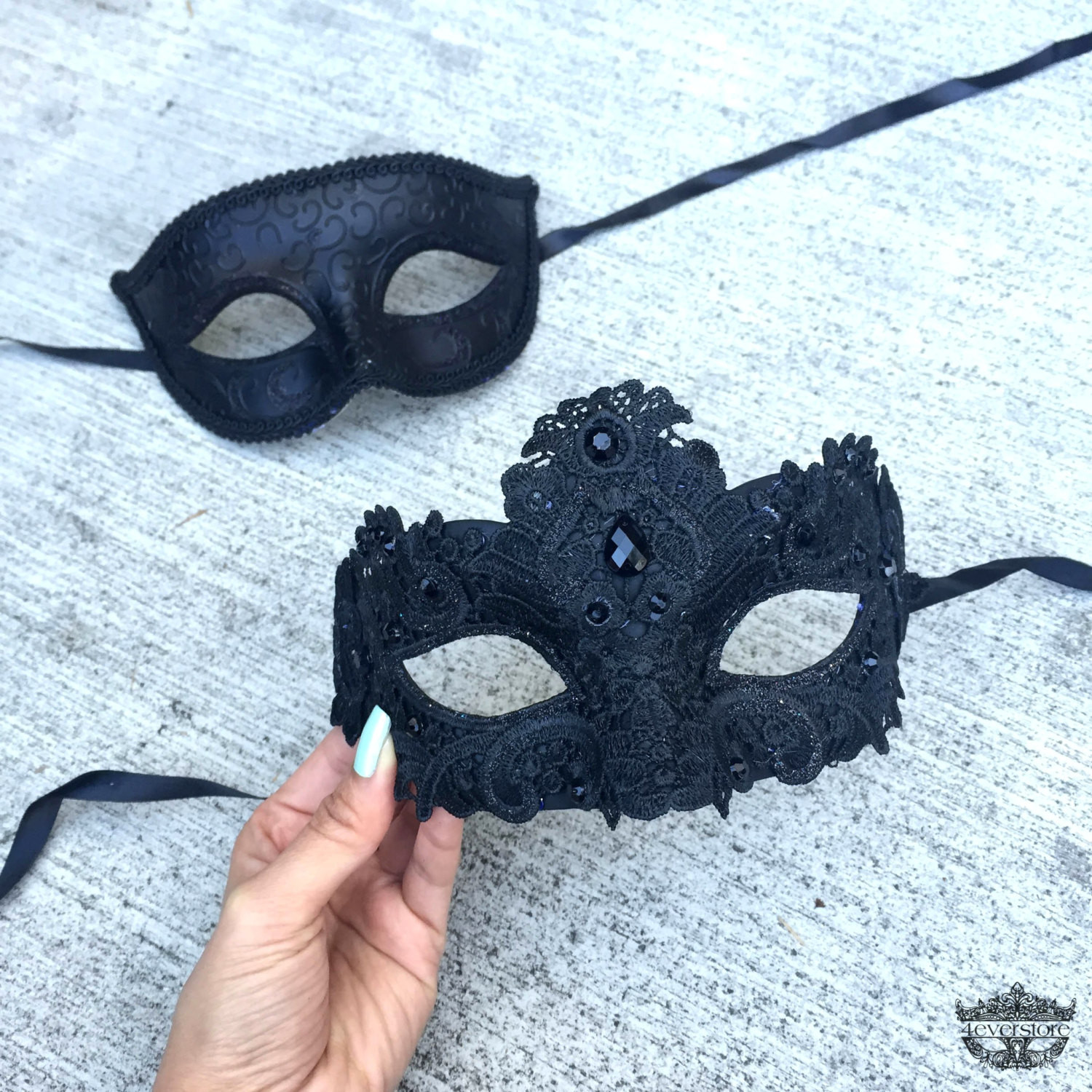 Best ideas about DIY Lace Masquerade Mask
. Save or Pin Couples Masquerade Mask His & Hers Masquerade Mask Lace Now.