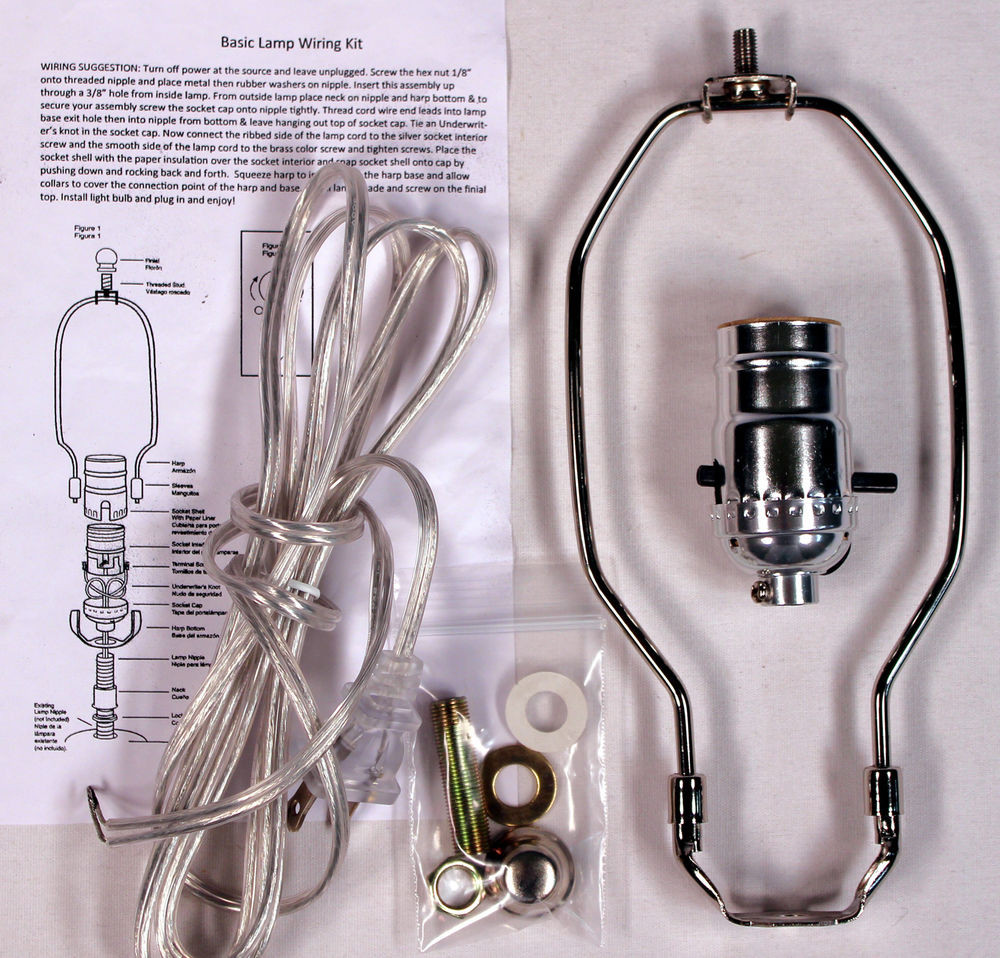 DIY Lamp Kit
 Silver Finish Make A Lamp Kit With All Parts