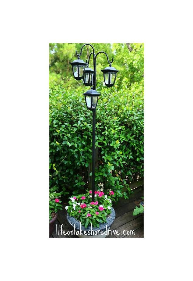 Best ideas about DIY Lamp Post
. Save or Pin Easy DIY Solar Lights Lamp Post With Flower Planter Now.