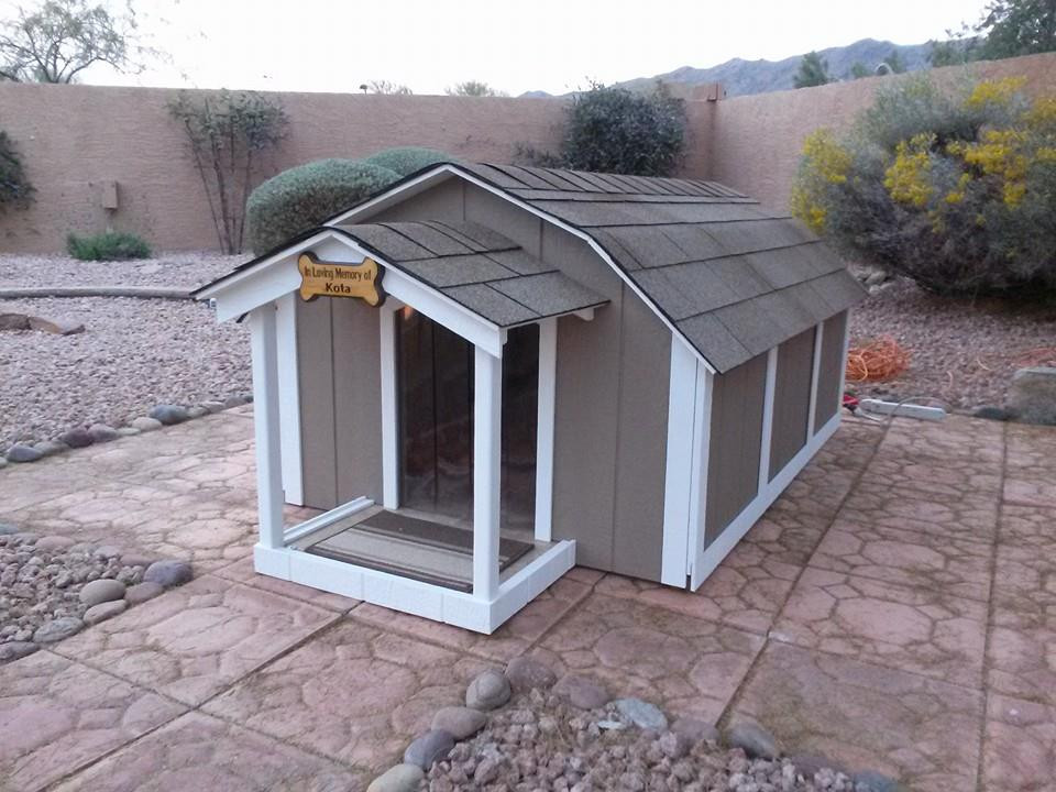 DIY Large Dog House
 I want to build an air conditioned dog house any advice