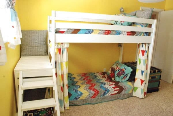 Best ideas about DIY Loft Bed With Stairs
. Save or Pin DIY Kids Loft Bunk Bed with Stairs Now.