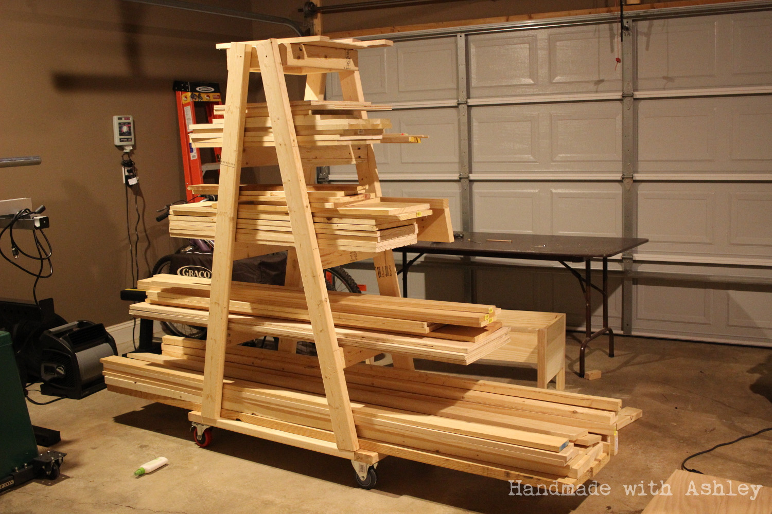 DIY Lumber Storage
 DIY Mobile Lumber Rack Plans by Rogue Engineer