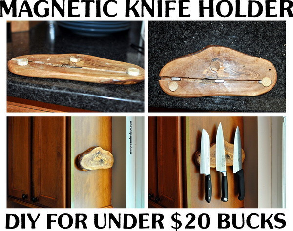 Best ideas about DIY Magnetic Knife Holder
. Save or Pin How To Make A DIY Wooden Magnetic Knife Holder Now.